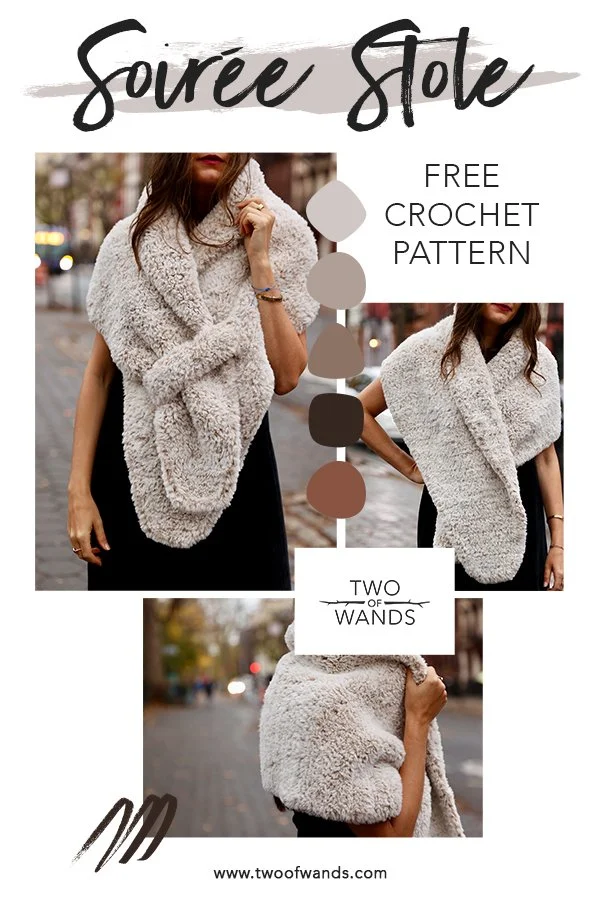 Soirée Stole FREE Crochet Pattern — Two of Wands